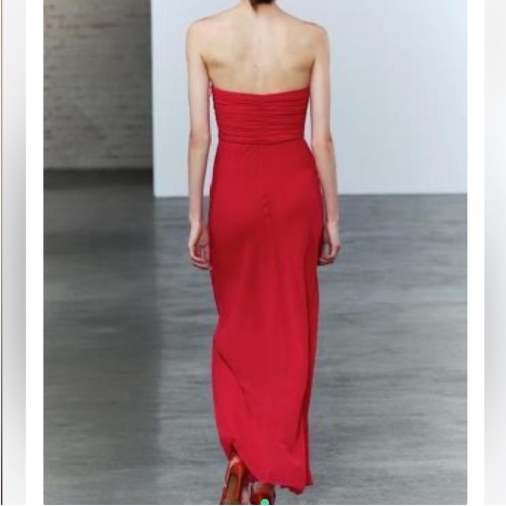 ZARA RUCHED STRAPLESS DRESS SIZE S NWT - Picture 4 of 13